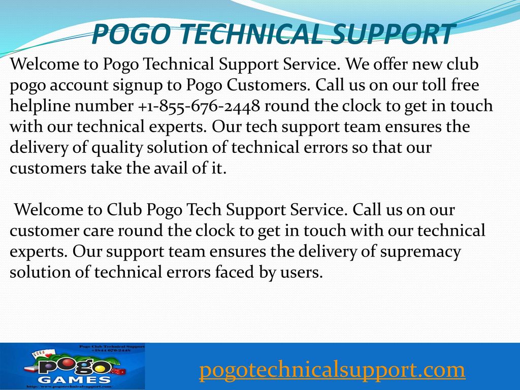 POGO TECHNICAL SUPPORT