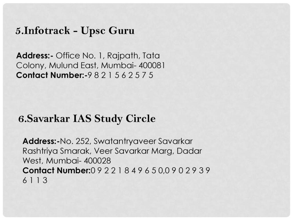 6.Savarkar IAS Study Circle