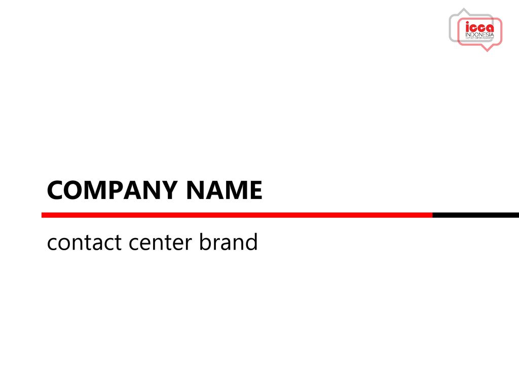 Company name contact center brand