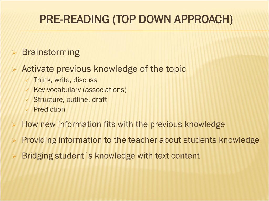 Top Down and Bottom Up Approach in Teaching Language Skills - ppt download