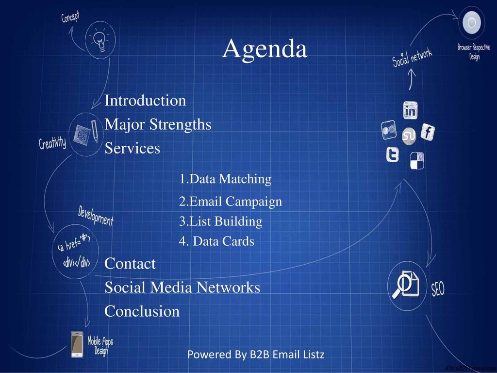 Agenda 1.Data Matching Introduction Major Strengths Services Contact