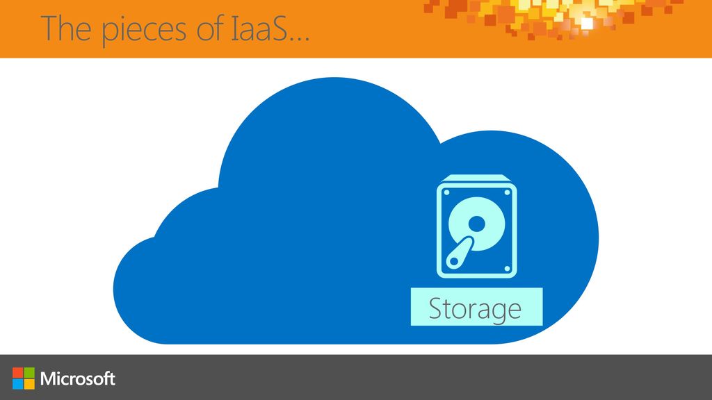 The pieces of IaaS… Storage
