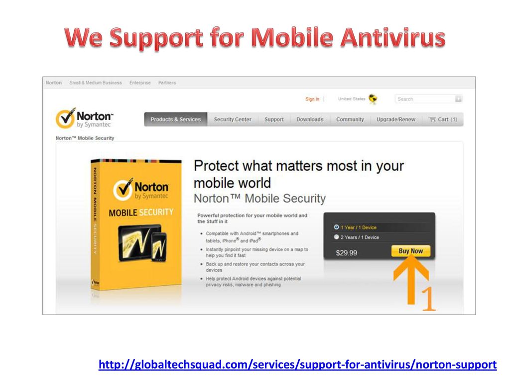 We Support for Mobile Antivirus