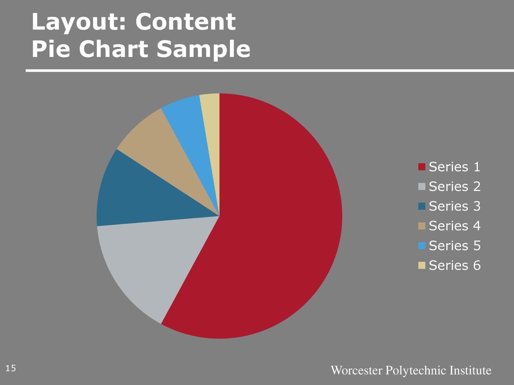 Layout: Content Pie Chart Sample