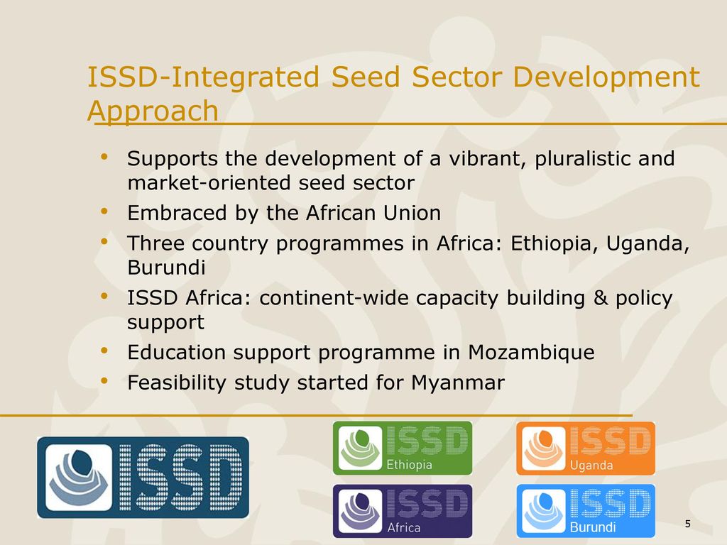 ISSD-Integrated Seed Sector Development Approach