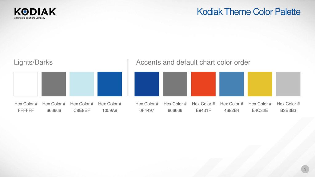 Kodiak Theme Color Palette