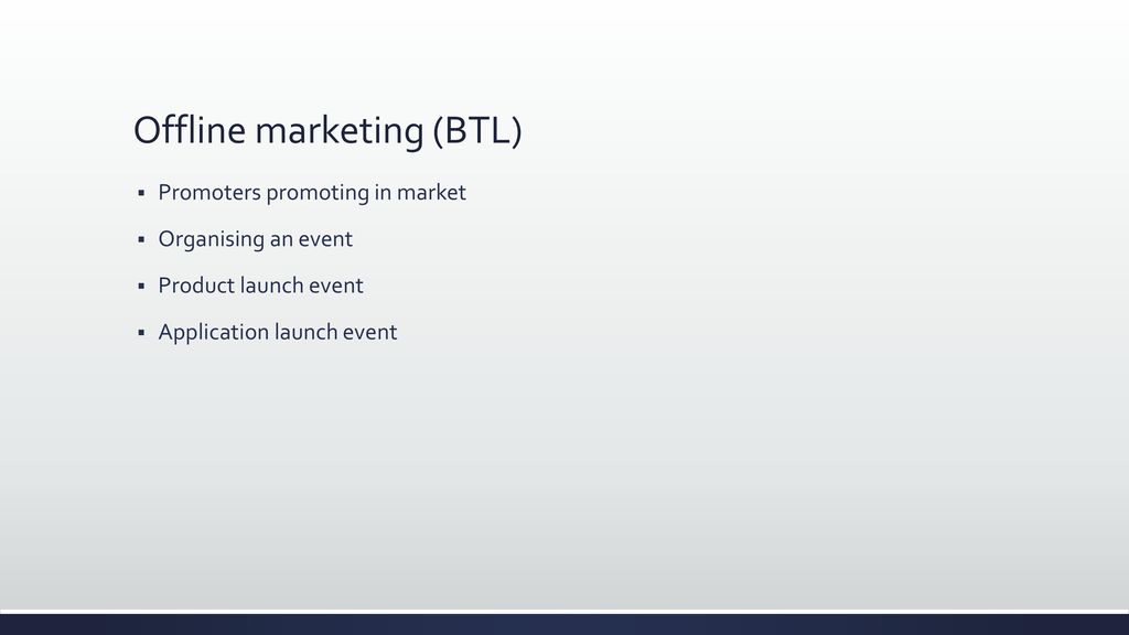 Offline marketing (BTL)