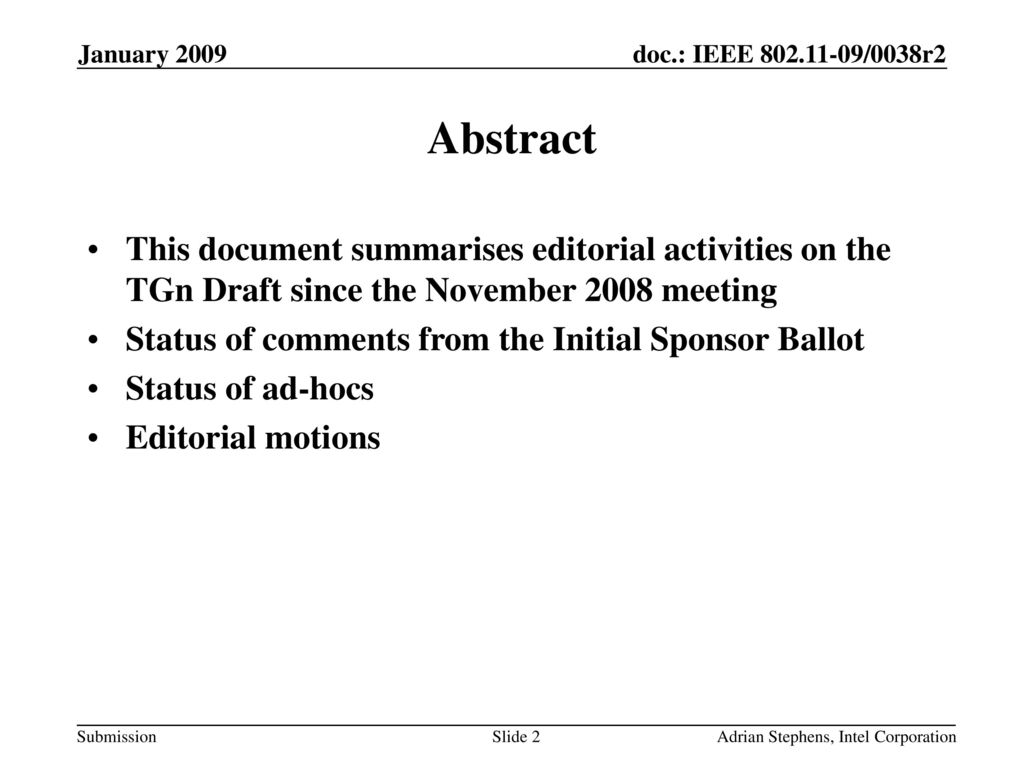 May 2006 doc.: IEEE /0528r0. January Abstract.