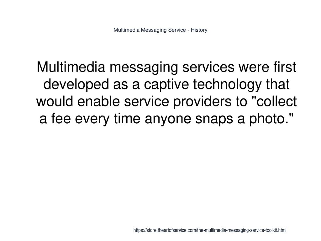 Multimedia Messaging Service - History
