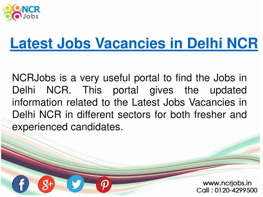 Latest Jobs Vacancies in Delhi NCR