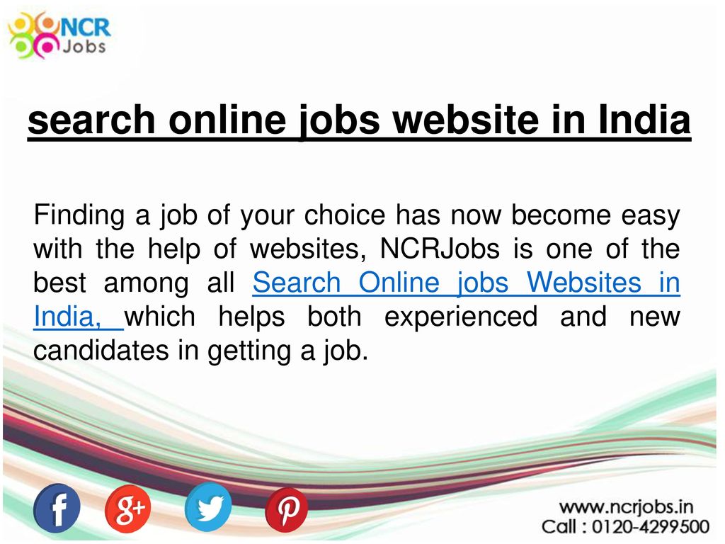 search online jobs website in India