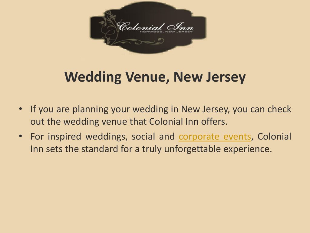 Wedding Venue, New Jersey