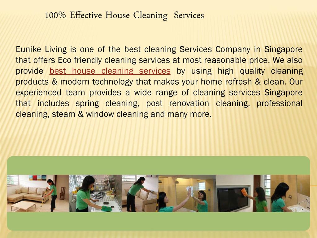100% Effective House Cleaning Services