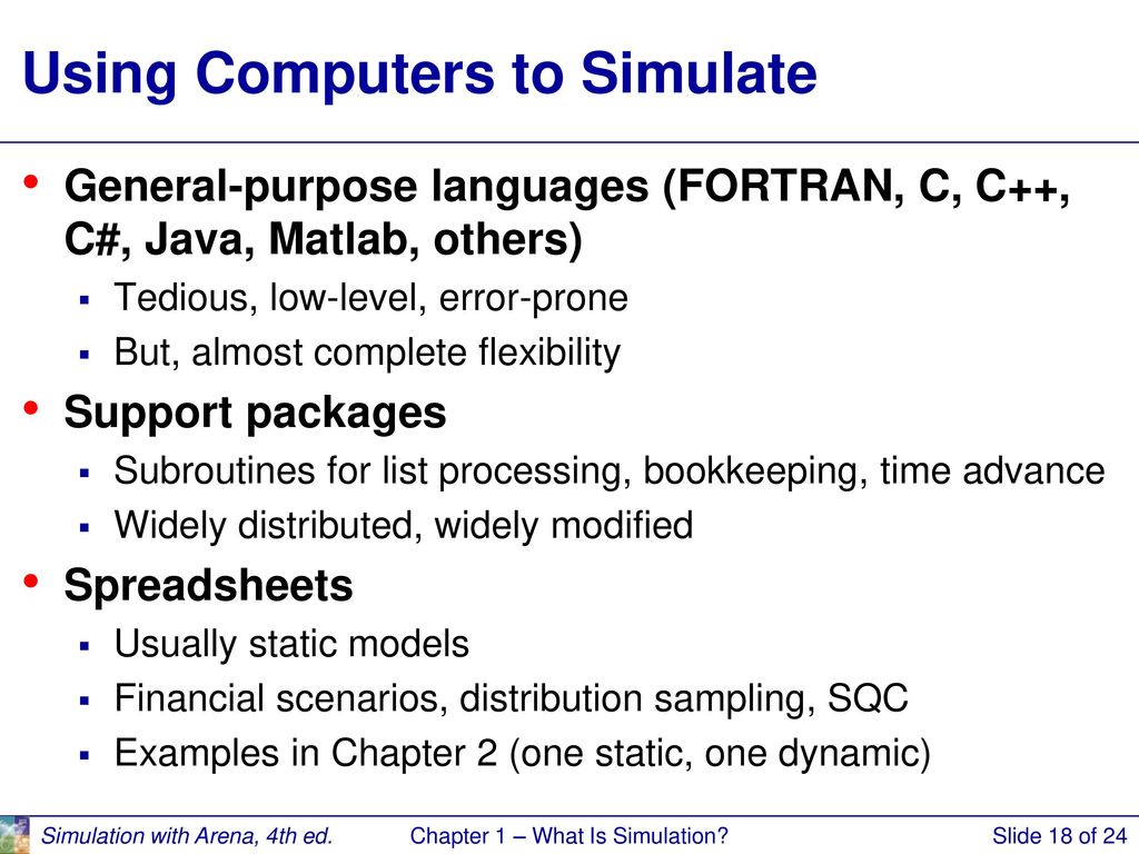 Using Computers to Simulate