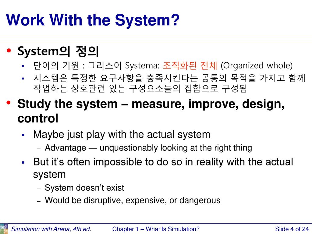 Chapter 1 – What Is Simulation