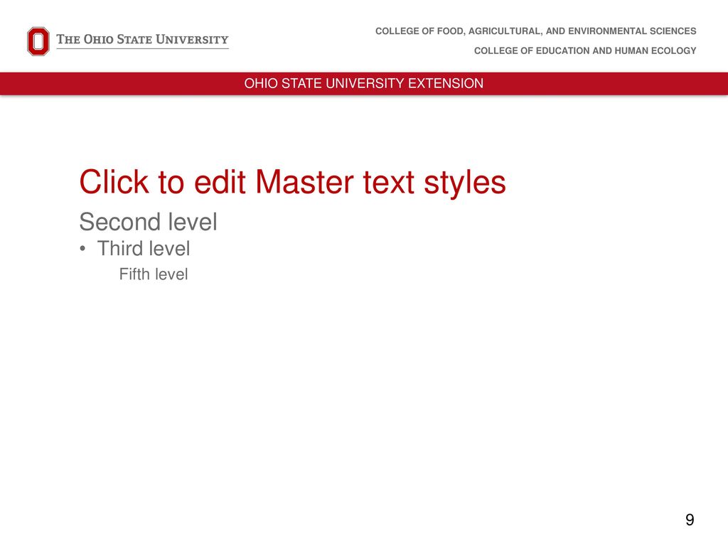 Click to edit Master text styles