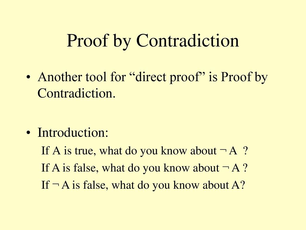 direct proof by contraposition direct proof by contradiction