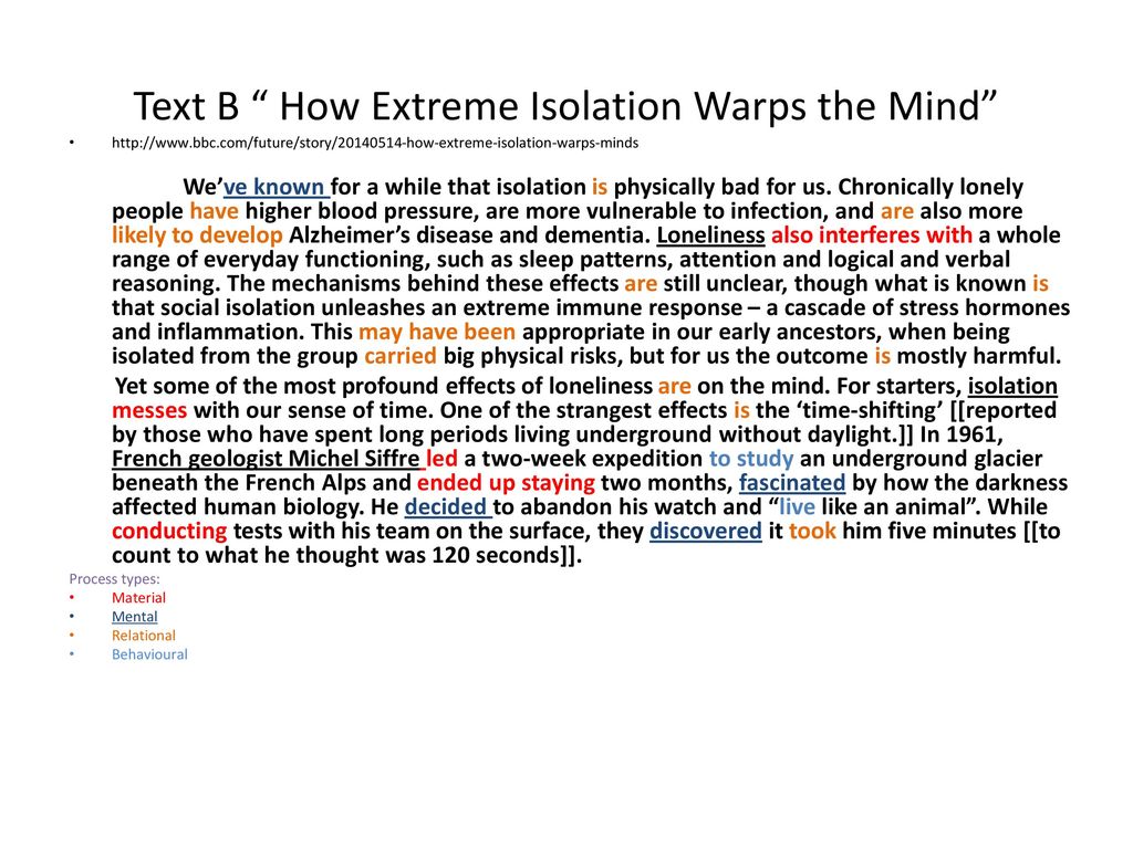 How extreme isolation warps the mind