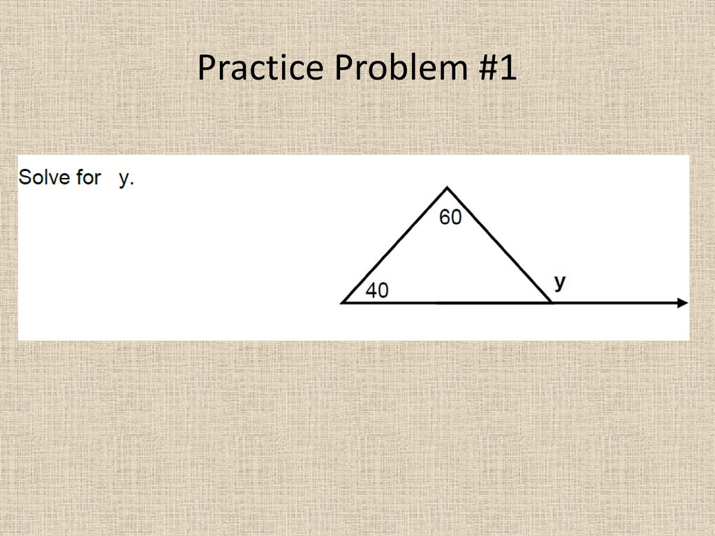 Practice Problem #1