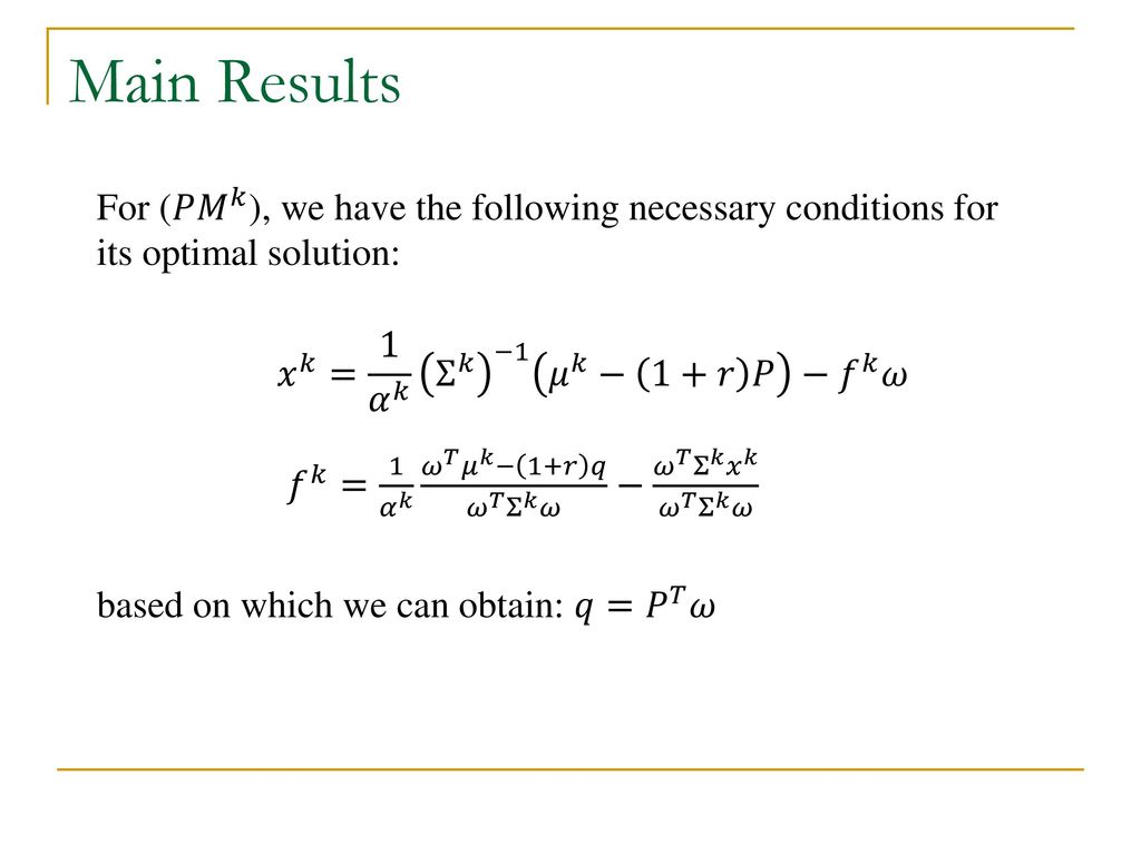 Pricing Of Stock Index Futures Under Trading Restrictions Ppt Download