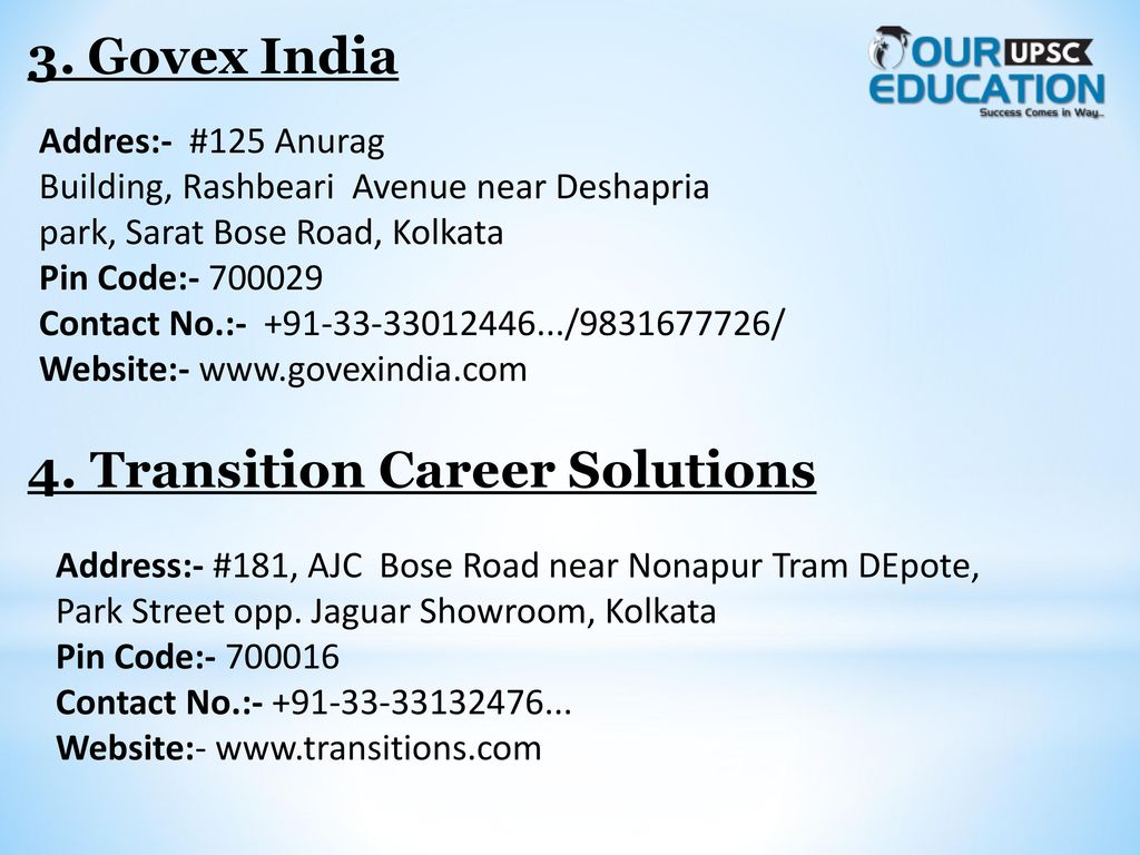 4. Transition Career Solutions