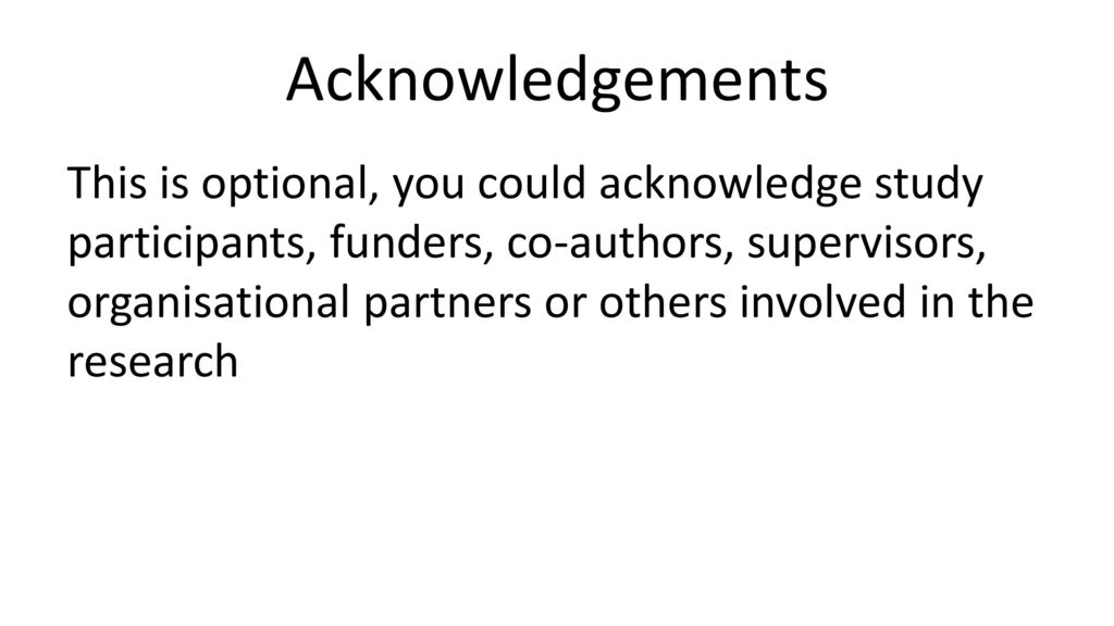 Acknowledgements