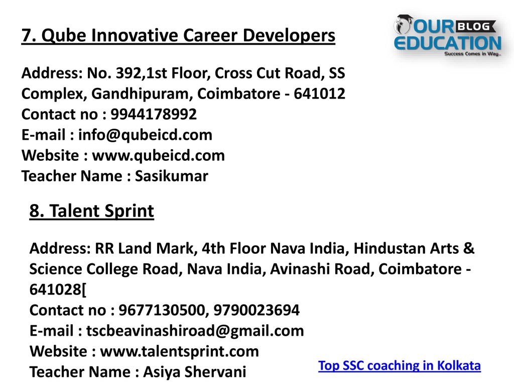 7. Qube Innovative Career Developers