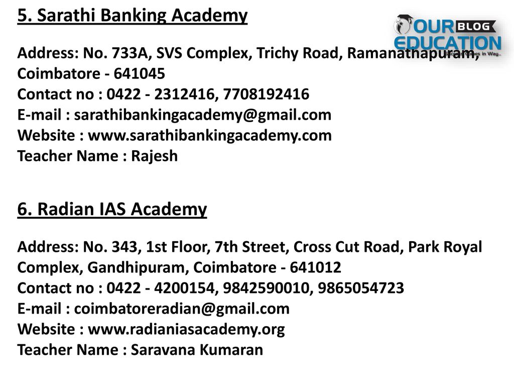 5. Sarathi Banking Academy