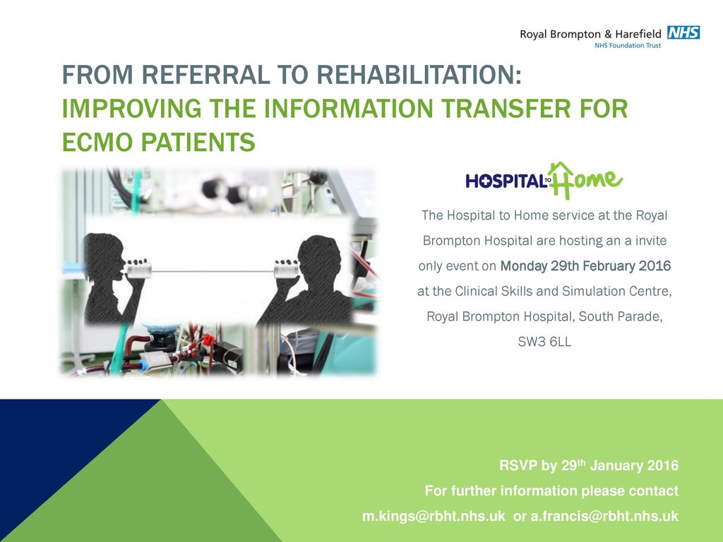 From Referral to REHABILITATION: Improving The information transfer for ecmo patients