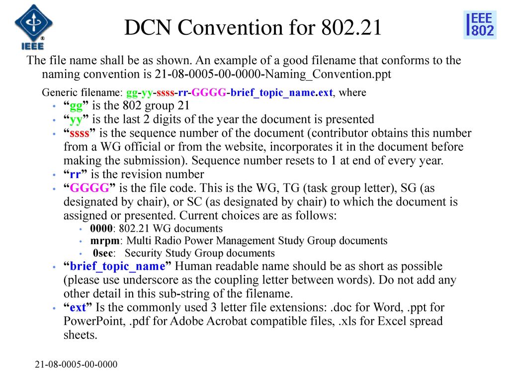 DCN Convention for