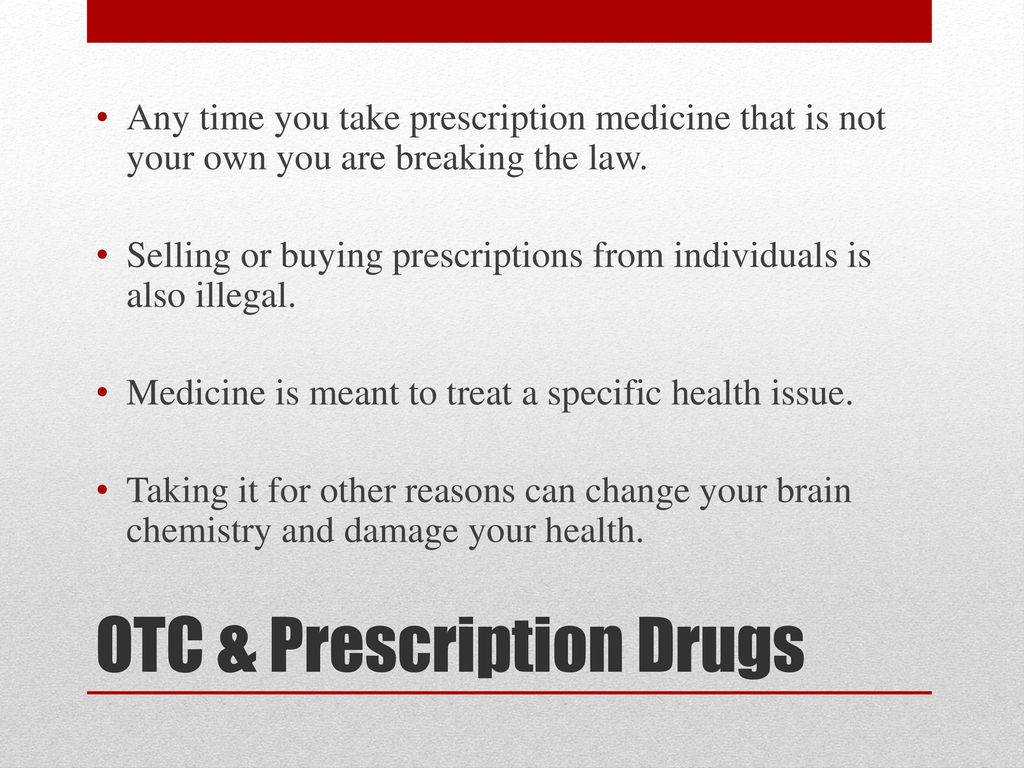 OTC & Prescription Drugs