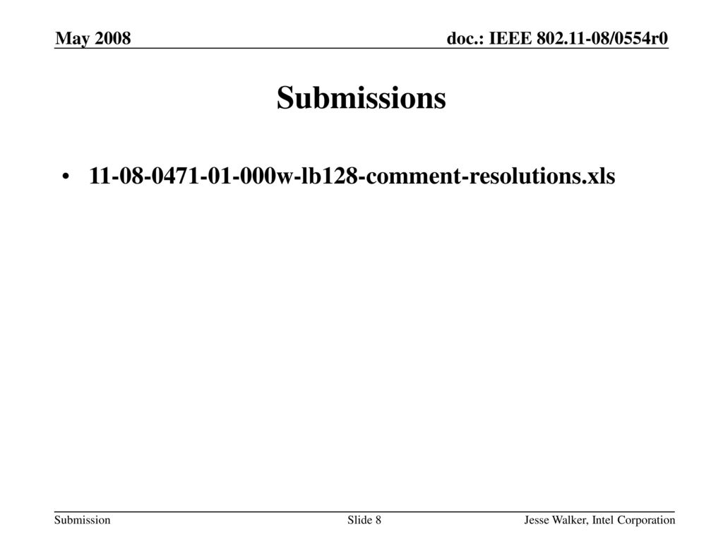 Submissions w-lb128-comment-resolutions.xls May 2008