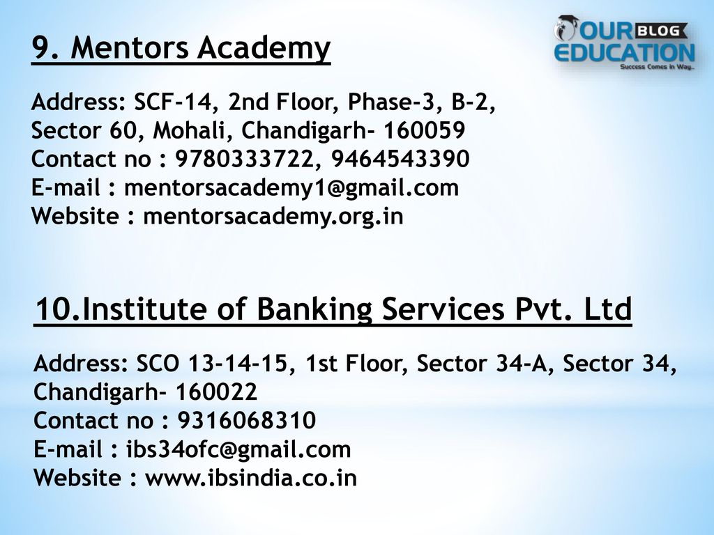 10.Institute of Banking Services Pvt. Ltd