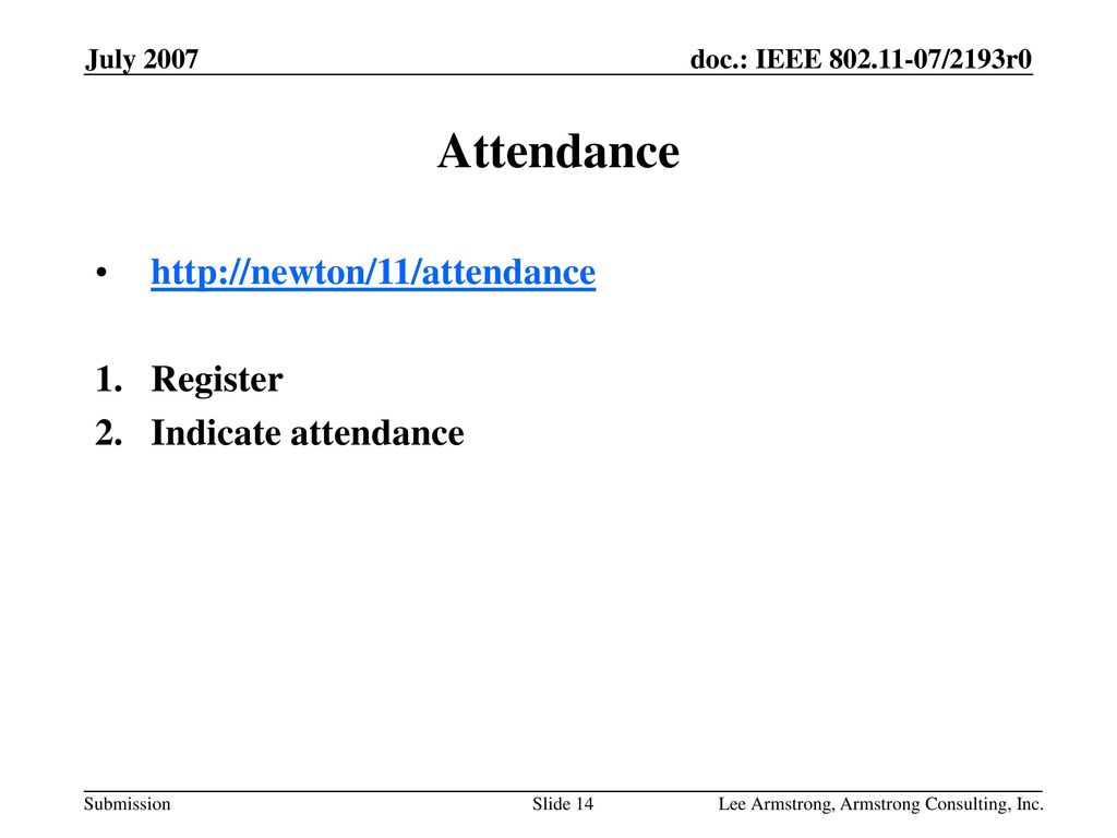 Attendance   Register Indicate attendance