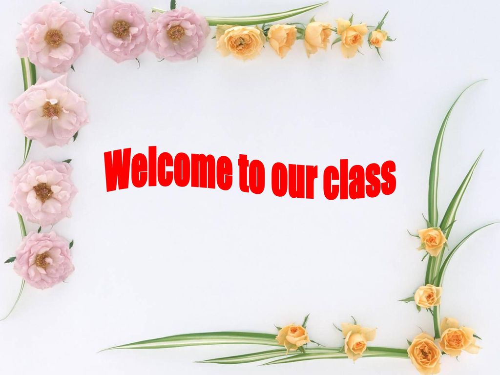 welcome,welcome可爱 welcome to our class.