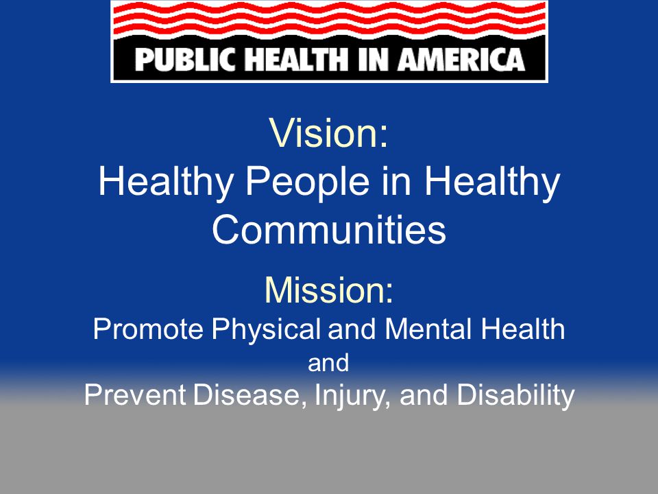 Healthy People in Healthy Communities