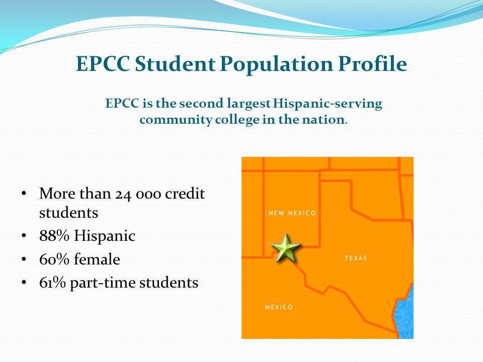 EPCC Student Population Profile