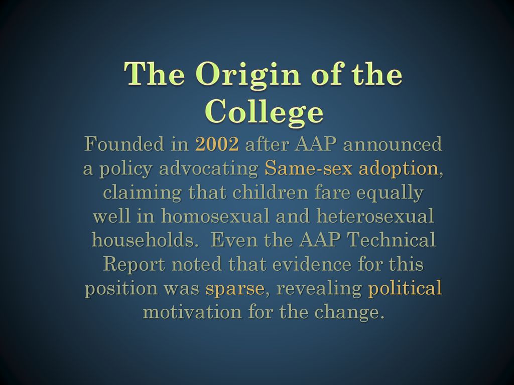 The Origin of the College