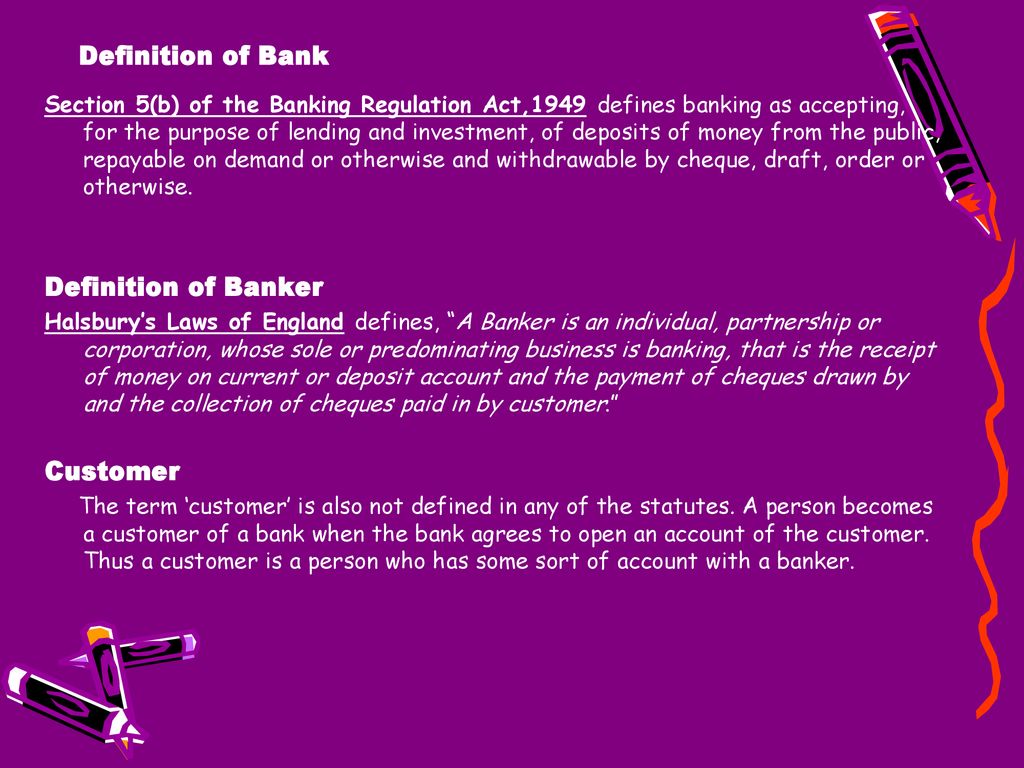 PRESENTATION ON BANKER AND CUSTOMER - ppt download