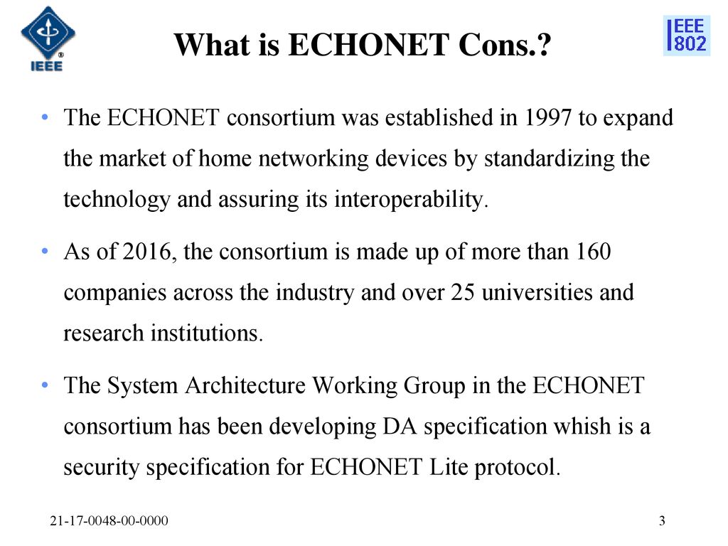 What is ECHONET Cons.