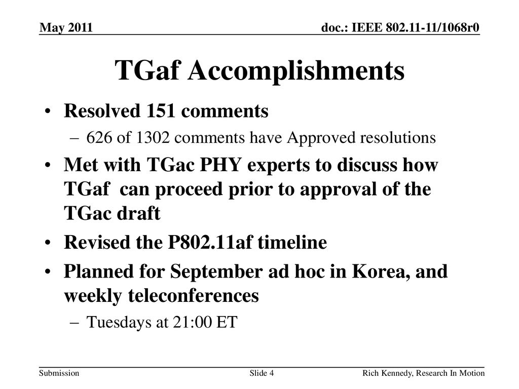 TGaf Accomplishments Resolved 151 comments