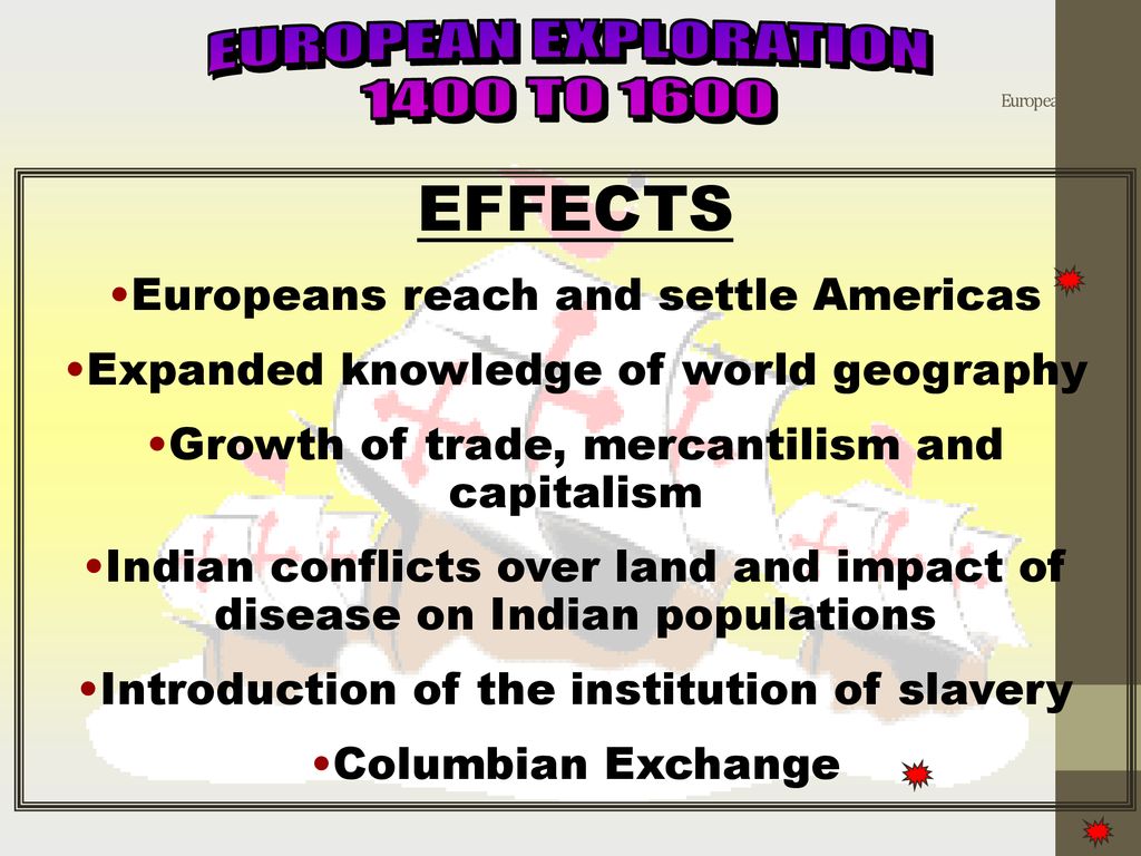 what were the effects of european exploration