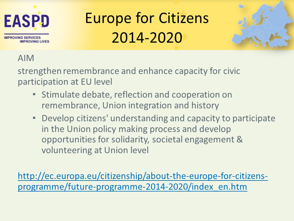 Europe for Citizens AIM
