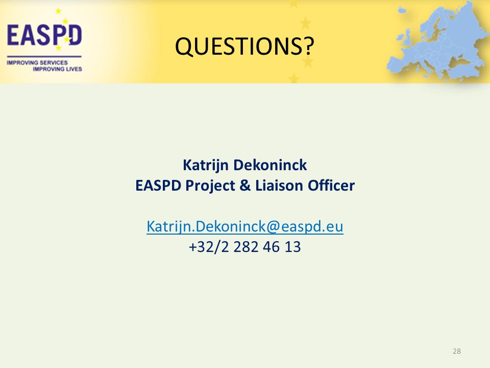 EASPD Project & Liaison Officer