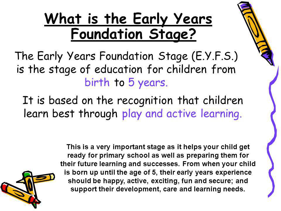 What is the Early Years Foundation Stage