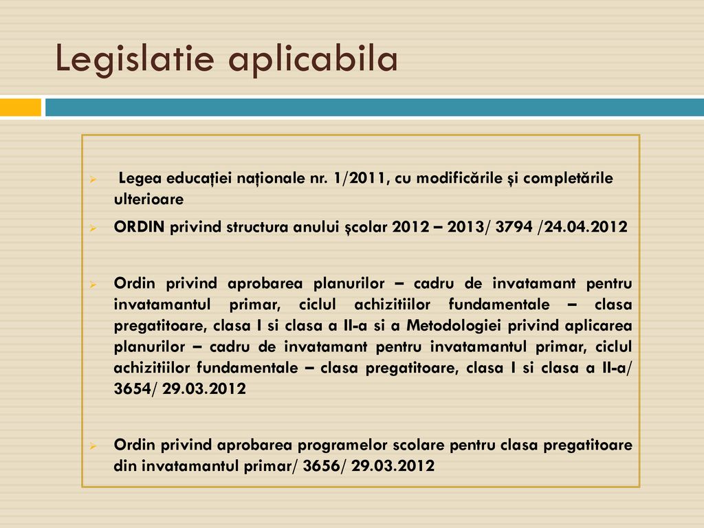 Legislatie aplicabila - ppt download