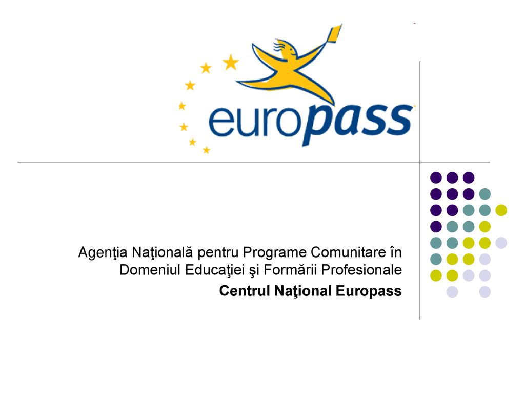 Agenţia Naţională Pentru Programe Comunitare In Domeniul Educaţiei Si Formării Profesionale Centrul Naţional Europass Ppt Download