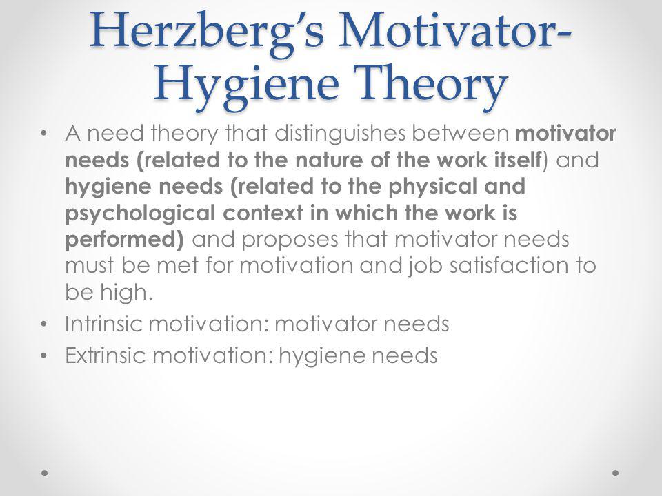 Herzberg’s Motivator-Hygiene Theory