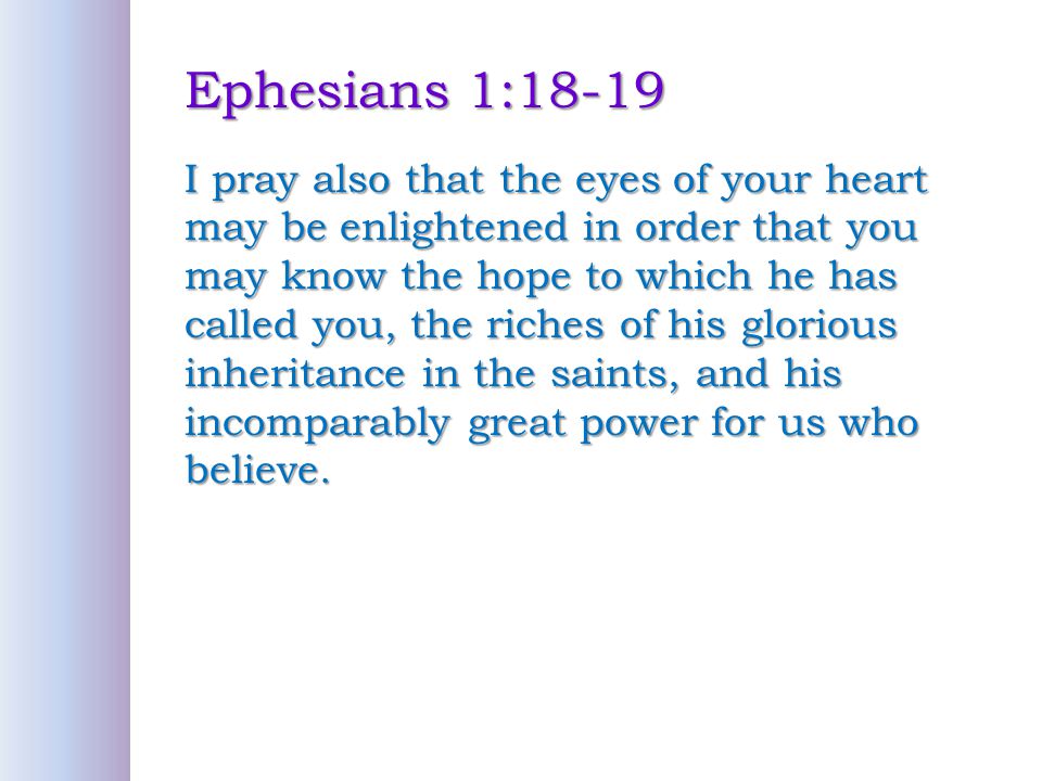 Ephesians 1:18-19