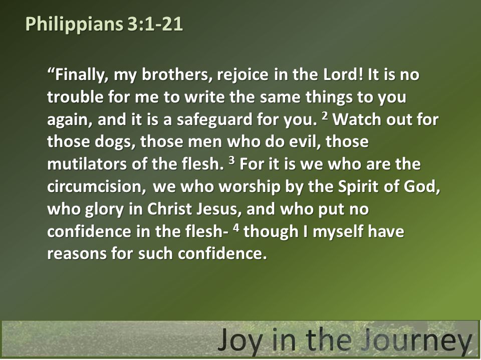 Philippians 3:1-21